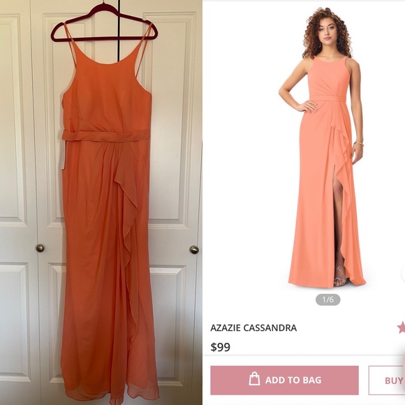 NWT Azazie Cassandra Bridesmaid/Evening Dress - Picture 1 of 1